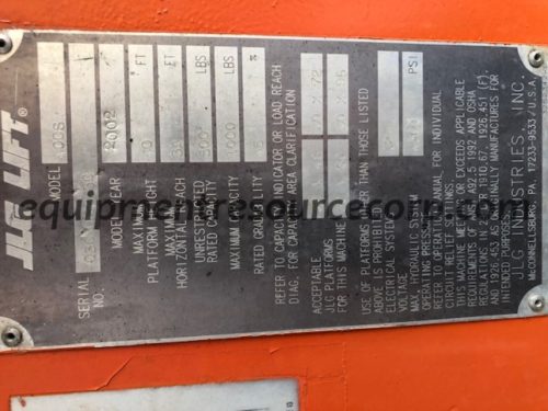 2002 JLG 400S Manlift - $19,500.00 - Image 2