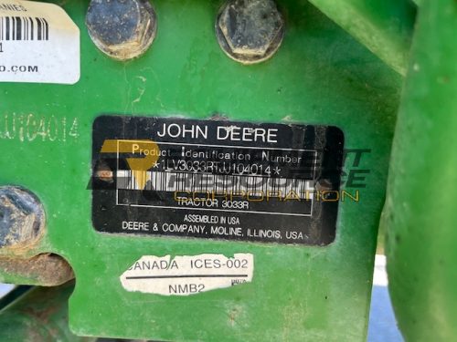 2019 John Deere 3033R Tractor Contractor Platinum Package - Image 7