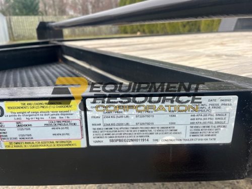 2022 Premier 18' Equipment Trailer- $5,850.00 - Image 6