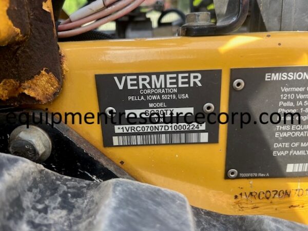 **SOLD**2013 Vermeer SC30TX Stump Grinder-$11,500.00 - Image 5