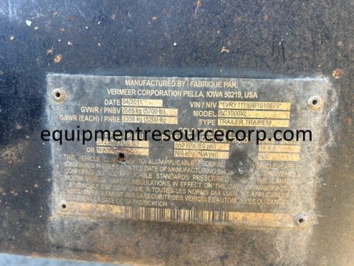 **SOLD** 2011 Vermeer BC1000XL Chipper-$16,500.00 - Image 4