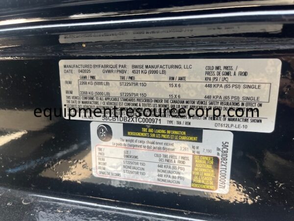 NEW 2026 Bwise 12ft Dump Trailer-$8,950.00 - Image 16