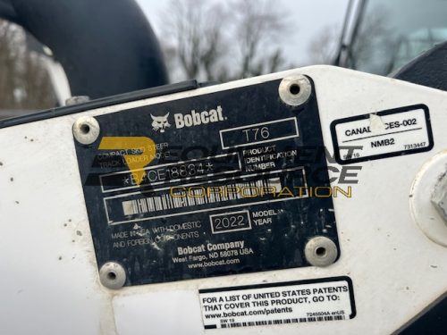 2022 Bobcat T76 Skid Steer-$41,500.00 - Image 16