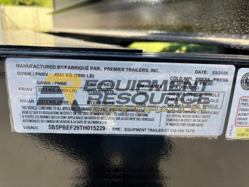 2022 Kubota B26 Tractor/Loader & NEW 2026 Premier Trailer Package - Image 4