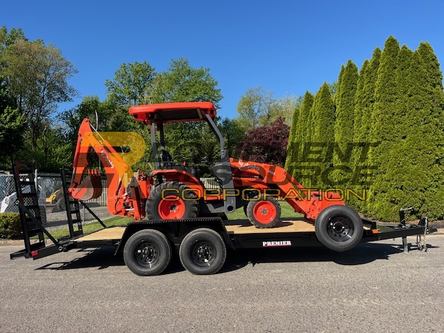 2022 Kubota B26 Tractor/Loader & NEW 2026 Premier Trailer Package image