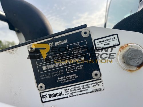 2021 Bobcat T76 Track Skid Steer-$41,900.00 - Image 19