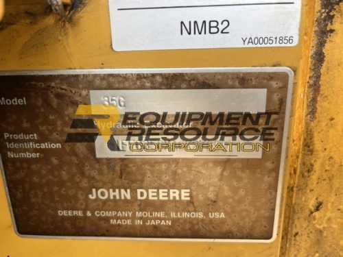 2016 John Deere 35G Excavator- $33,900.00 - Image 4