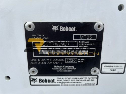 **SOLD**2020 Bobcat MT85 Walk-Behind Skid Steer-$23,500.00 - Image 11