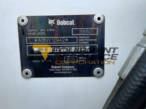 2011 Bobcat S650 Skid Steer-$19,500.00 - Image 12