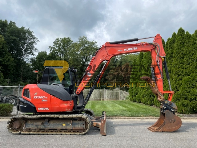 2018 Kubota KX080-4S Excavator- $62,900.00
