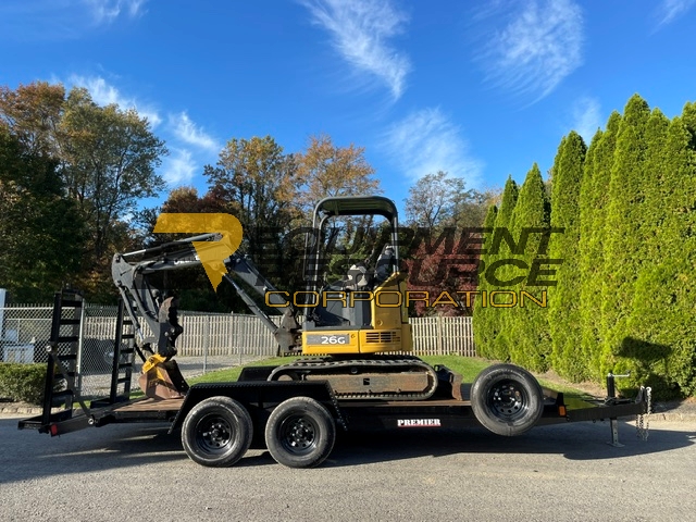 2016 John Deere 26G Excavator & NEW 2026 Premier Trailer PACKAGE image